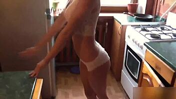 I love getting fucked doggystyle passionately in the kitchen homemade