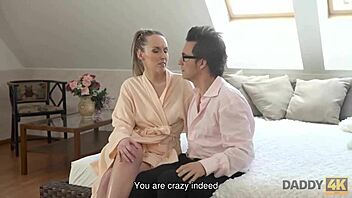 daddy4k horny daddy rams blonde hottie midget's tight vagina 😍🍆💦