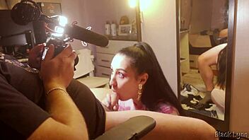 BTS Stunning Black Lynn Vape Deepthroat Blowjob Cocksucker