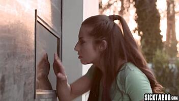 Dee Williams lures Spencer Bradley for hot lesbian sex!