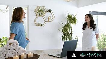 Busty Milf Elizabeth Skylar Rides Cock Nuru Massage