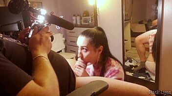 BTS Stunning Black Lynn Vape Deepthroat Blowjob Cocksucker