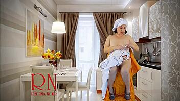 cinderella strips naked teases juicy pussy lips backstage