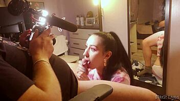 BTS Stunning Black Lynn Vape Deepthroat Blowjob Cocksucker