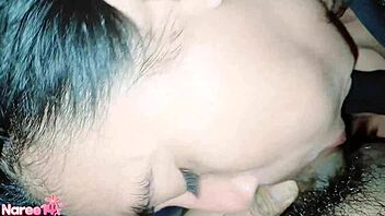 amateur latina gulps compadre's full mouth creampie swallow