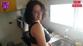 Thrilling Bikini Kitchen Surprise