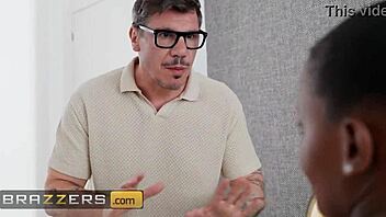 Husband watches busty brunette Lexi Luv face sitting temptation in hostel dorm