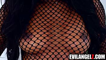 nicole kitt takes vince karter's latex tight dp with dick and dildo