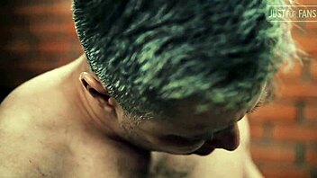 Two mature Russian men bareback fuck intensely in Moscow garage