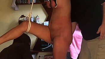 hogtied milf takes intense fisting in hardcore bdsm scene