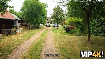 why hide those pierced nipples and tattoos babe when the forest begs for your wild fuck session?