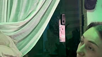 Oiled Neighbor Latina Swallows Cum After Doggystyle Creampie Ride