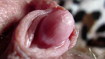 her big clit throbs during intense closeup orgasm