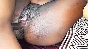 Ebony Babe Bent Over Doggystyle Fucked Bareback No Condom