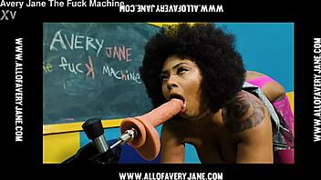 A good girl's wild ride on fuck machine anal 😈🍑🔥