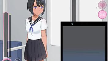 teasing her wet pussy fingering on crowded train voyeur style