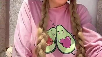 Neighbor Watches Horny Squirting Garden Orgasm