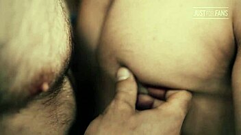 Two mature Russian men bareback fuck intensely in Moscow garage