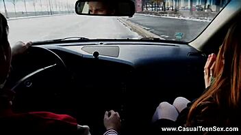 Alita angel casual outdoor teen riding stranger