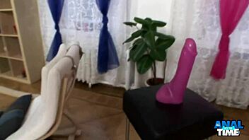 isabella clark shoves toes deep in her tight asshole