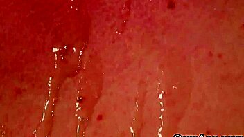 Naughty babe's face drowned in jizz she swallows every drop