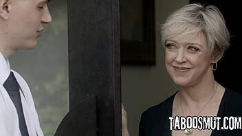 Lonely housewife, why not seduce those studs for double pussy pounding?