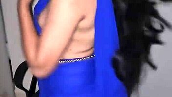 Lisapriya seductively strips saree revealing curves