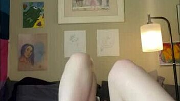 Redhead Trans Crossdresser Motivates with Dildo Roleplay