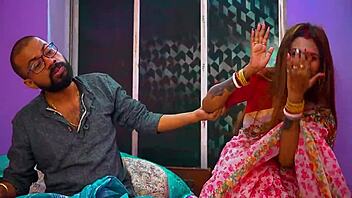 Hot Desi Wife Seduces for Intense Anniversary Pounding