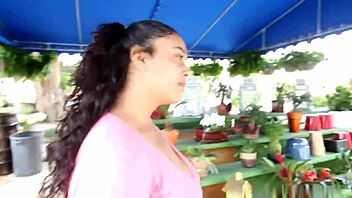 prada's south african curves steal the show in risky public blowjob