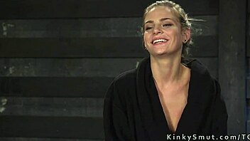 beautiful slim slave bound choked rough fucked squirting submission