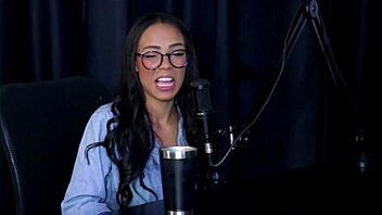 Alice Vasconcelos strips sensually showing huge beautiful tits turning bi