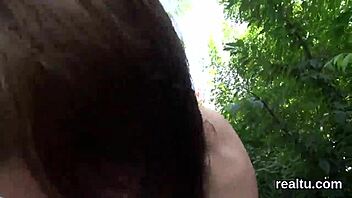 Gorgeous czech teen gets seduced in shop, clothes ripped for hardcore pov anal