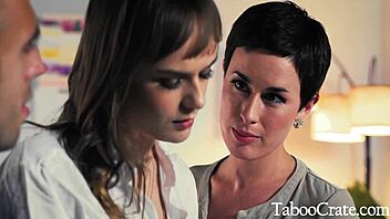 innocent office intern seduced by milf boss's husband threesome