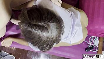 thai schoolgirl creampied hard moaning loud