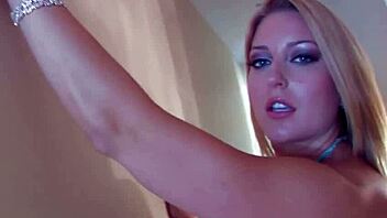 avy scott strips sexy dress in erotic solo tease