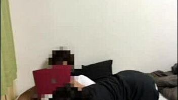 my short black-haired girlfriend whispers wanna lick your cock? at work