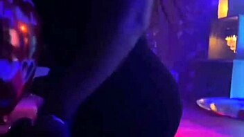 Carmen hayes strips and flaunts huge tits at the club