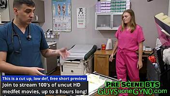 nurse tyler lynn seduces dr. canada backstage with her shaved pussy spread wide