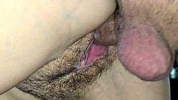 Creampie Cumshots Close-Ups Drip Squirt in Hairy Wife Compilation