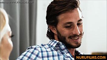 Lesbian Boss Demands Young Cock in Erotic Massage Seduction