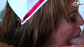 Sexy Nurse With Big Boobs Seduces Patient In Hospital