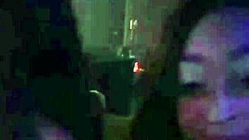 Carmen hayes strips and flaunts huge tits at the club