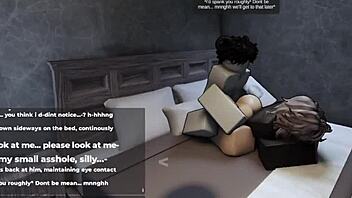 Shy roblox cutie turns slutty when super horny