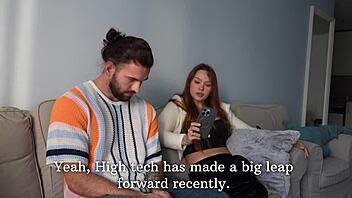 caught stroking to her nudes, horny babe moans and spreads for passionate doggystyle pounding