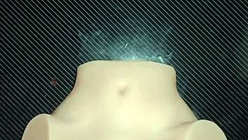 Candy tests multiple positions with closeup creampie filling her huge pussy lips