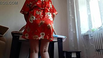 gf's mom fucks me loud passionate while she's shopping