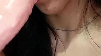 argentinian redhead prostitute sucks dildo hungrily craving more toy penetration