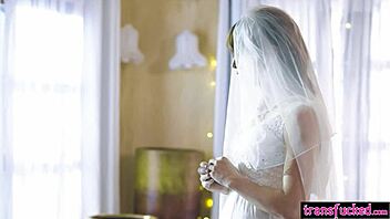 tranny bride korra del rio fucks petite lola fae pre-wedding 😏