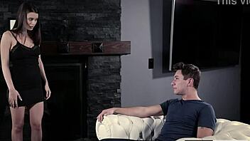 stepbro takes full control, dominating and pounding teen stepsis hard